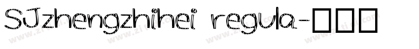 SJzhengzhihei regula字体转换